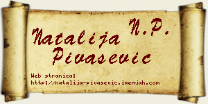 Natalija Pivašević vizit kartica